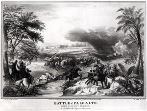 Battle of Palo Alto. Charge of Captain May